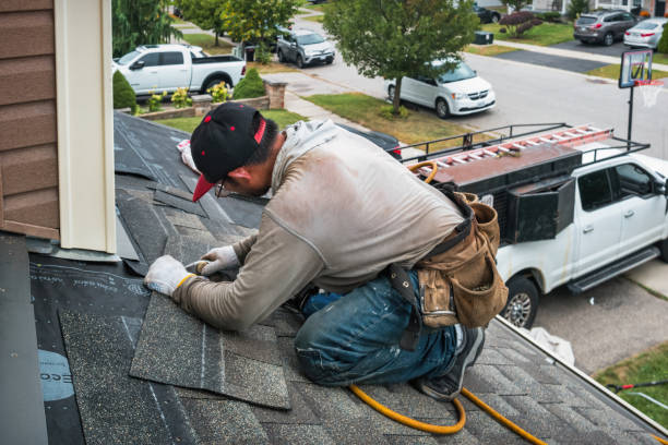 Professional Roof Replacement technician working in Charmco, WV